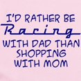 thumbnail image 2 of CafePress - Rather Be Racing With Dad2 Body Suit - Long Sleeve Cotton Baby Bodysuit, 2 of 4