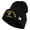 Black, variant on U.S. Army 1st Infantry Division Logo Embroidered 12 Inch Solid Knit Cuff Long Beanie Made in USA - Black OSFM