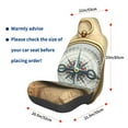 thumbnail image 3 of Wukai Magnetic Old Compass On World Map Full Set Car Seat Covers with Soft Padding Universal Auto Front Seats Protector and Cushion Mat, 3 of 5