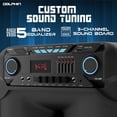 thumbnail image 4 of Dolphin SP-1500RBT BoxParty 1500: High Power 15" Woofer w/Loud & DEEP BASS | Portable Party Bluetooth Speaker with Sound Activated Lights, 4 of 8