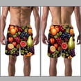 thumbnail image 3 of luoweisi Men's Beach Shorts Quick Dry Swim Trunks with Mesh Lining Fruit XL, 3 of 5