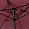 thumbnail image 5 of vidaXL Garden Parasol Black Polyester, Steel 118.1x78.7 in Tiltable, 5 of 61