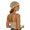 Beige, variant on Beanies for Women, Bohemian Ethnic Knitted Beanie, Openwork Sequin Pearl Fringe Retro Pleated Hollow Out Pullover Hat White