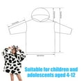 thumbnail image 2 of Sweat à Capuche Portable pour les Enfants Surdimensionné Motifs Sweat-Shirt Couverture avec Poche 4-12 Ans, 2 of 9
