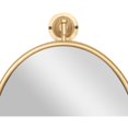 thumbnail image 5 of DecMode 15" x 29" Gold Oval Shaped Wall Mirror, 5 of 14