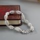 thumbnail image 1 of Xiao Hua Pulsera de cadena de viaje con bolas huecas plateadas para mujer, elegante y antioxidante, 1 pieza, 1 of 5
