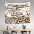 thumbnail image 2 of Sikiie Vineyard Landscape 1 tapestry wall hanging home decor for bedrooms, living rooms, dorms 60x51in, 2 of 6