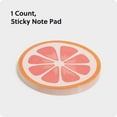 thumbnail image 3 of (4 pack) U Brands Sticky Notes, 3 x 3 in., 60 Sheets, Painted Fruit, Grapefruit, 3 of 9