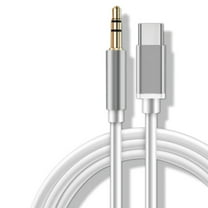 KIQ USB C to 3.5mm Audio Aux Jack Cable(3.3ft)(White)
