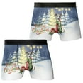thumbnail image 3 of Merry Christmas Italian Greyhound Snowy Winter with Gifts Tree Decorations All Over Print Boxer Briefs Underwear for Men Dad Greyhound Dog Lover - 12020, 3 of 6