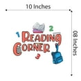 thumbnail image 4 of Home Wall Decal - Reading Corner - Cute Learning Design Reading Corner Lettering with Cute Book and Bags - Proudly Hand Made Decal - Size: 10 In(W) x 8 In(H), 4 of 5