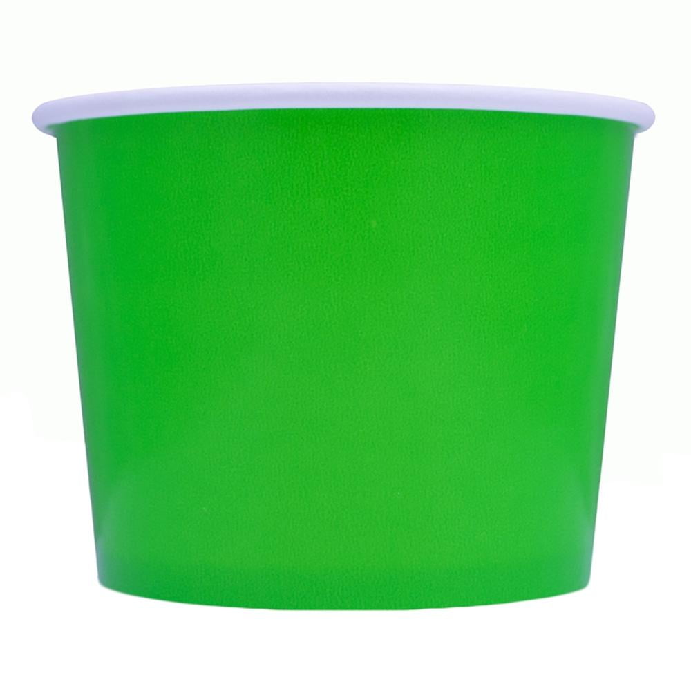 [1,000 Count] 12 oz Green Paper Ice Cream Cups Disposable Dessert Bowls! Many Colors & Sizes