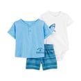thumbnail image 1 of Conjunto Carter's Child of Mine Talla 3-6 M Con Estampado de Tiburón para Niño Azul, 1 of 4