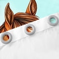 thumbnail image 4 of Erosebridal Horse Curtains Pack of 2 (42x63),Rustic Farmhouse Wildlife Black Out Curtains,Watercolor Flower Curtains for Living Room,Super Cozy Room Decoration, 4 of 7