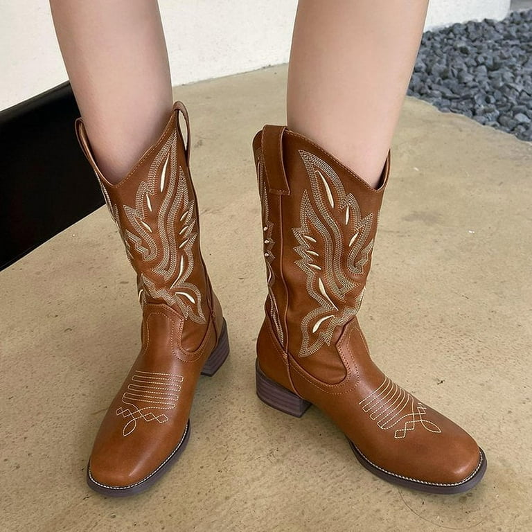 Fur lined cowboy boots online