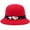Red, variant on Retro Wool Fisherman Hat, British Dome Sun Cap, Autumn Winter Casual Headwear, Unisex Soft Warm Windproof Hat for Outing Leisure Gathering Cold Resistant Fashion Headgear,Red
