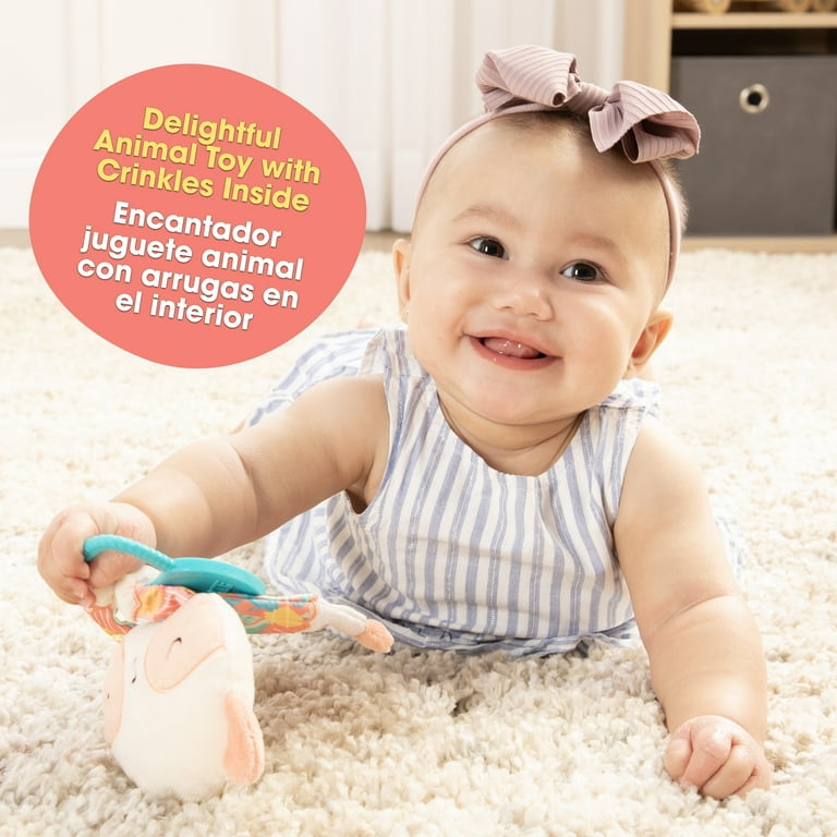 Bebe Fuerte Infant Toy Crinklie Panda with Peek-a-Boo Kettlebell