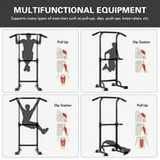 SogesPower Adjustable 83H Pull up Bar Power Tower Multifunctional Fitness Station for Home