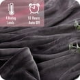 thumbnail image 7 of SUNNY HEAT Electric Heated Blanket Flannel 90" x 100" King Size-4 Heating Settings & 10 Hours Auto Off, Cozy Machine Washable-Dark Grey, 7 of 7