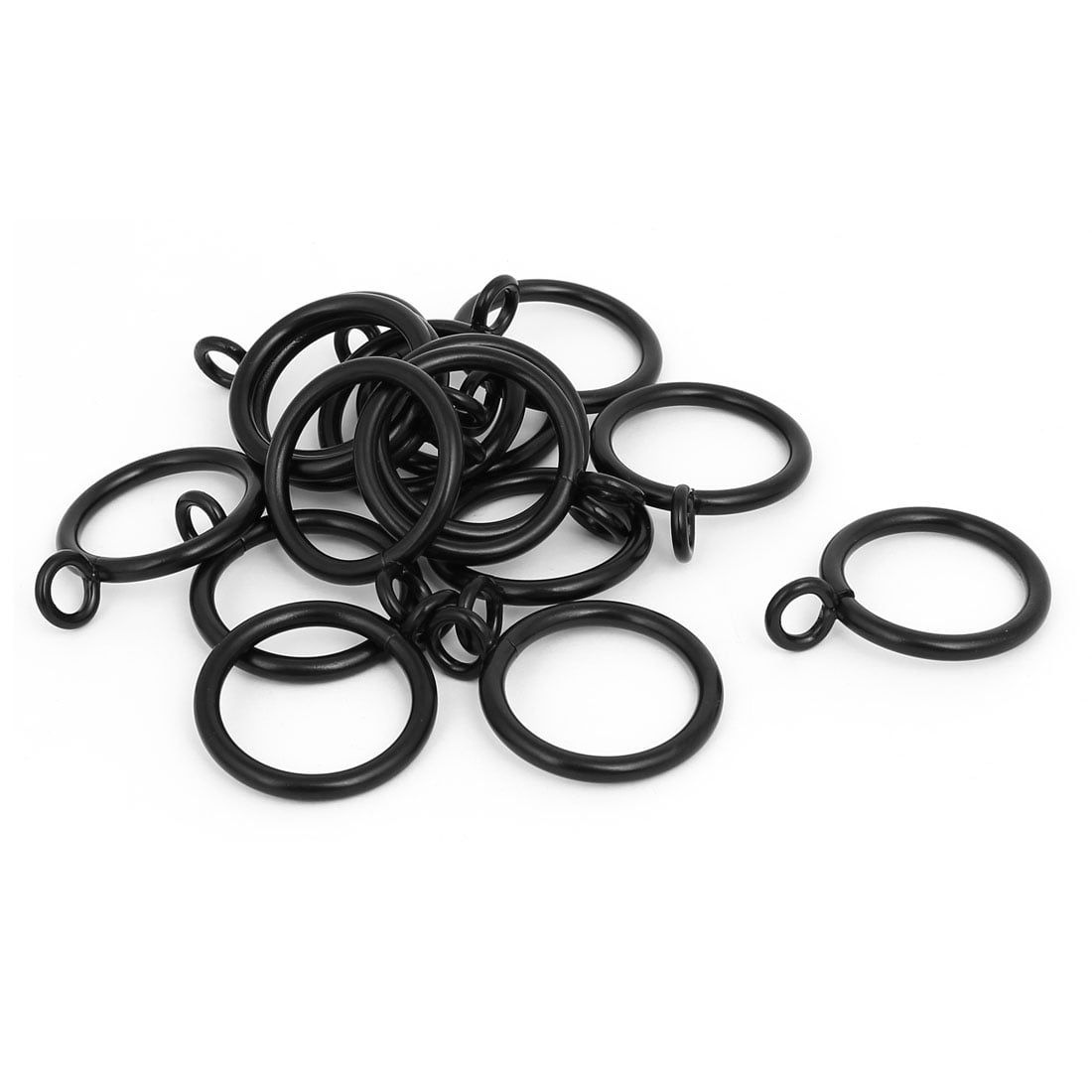 Rideaux oeillet Rideau métallique noir Anneaux de 28 mm Diamètre intérieur 16 Rideaux oeillet Rideau métallique noir Anneaux de 28 mm Diamètre intérieur 16