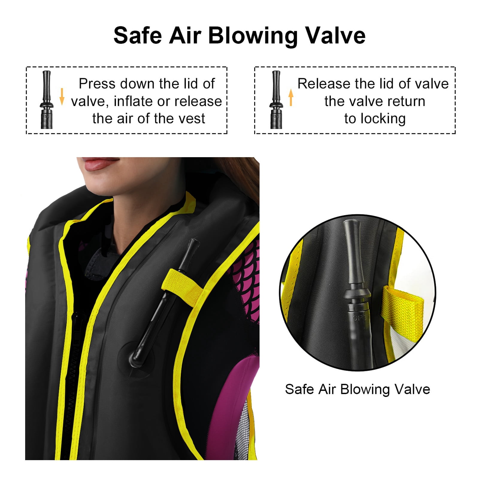 Adult Buoyancy Vest Life Jacket , High Buoyancy, Adjustable Straps, Lightweight Comfortable Quick-Drying Unisex for Boating Fishing Kayaking Swimming Water Sports, Orange