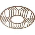 thumbnail image 2 of 38"OD x 13 7/8"ID x 3/8"T Empire Wood Fretwork Pierced Ceiling Medallion, Walnut, 2 of 3