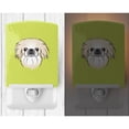 thumbnail image 2 of Caroline's Treasures BB1283CNL Checkerboard Lime Green Pekingese Ceramic Night Light, 6x4x3", multicolor, 2 of 2
