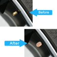 thumbnail image 4 of Valve Caps for Tires, Rhinestone Universal Car Tire Valve Caps, Attractive Dustproof Bling Car Accessories Orange, 4 of 7