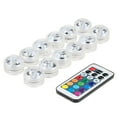 thumbnail image 1 of Mini LED RGB Diving Light Color Light Underwater Candle Light IP68 Waterproof with Remote Control 12 Pack, 1 of 8
