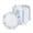 Blue 8 oz, variant on Paper Bowls, 60 Count 8 oz Colourful Brush Stroke Pattern Disposable Heavy Paper Bowls, Microwave Safe and Leak-Proof for Parties, BBQs, Garden Parties, Picnics and Family Gatherings