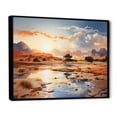 thumbnail image 2 of Designart "Dreams Sahara African Wall art II" African Floater Framed Canvas Print, 2 of 7