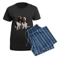 thumbnail image 5 of CafePress - Basset Hounds Women's Dark Pajamas - Women's Short Sleeve Print T-Shirt and Pants Dark Cotton Pajama Set, 5 of 7