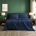 thumbnail image 3 of CH Sheet Set Queen Size, 4-Piece Bedding, Lightweight & Super Soft Easy Care Microfiber– Shrinkage & Fade Resistant Bedding Set with 14'' Deep Pockets (Navy Blue), 3 of 7