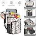 thumbnail image 5 of Travel Cooler Bag - Dachshunds with Flowers Camping Beer Cooler Backpack with Bottle Opener- Waterproof Insulated Picnic Backpacks - Cooler Bag for Beach, 5 of 6