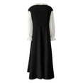 thumbnail image 5 of Fartey Plus Size 2 Piece Renaissance Dresses for Women Elegant Square Neck Medieval Costume Retro Puff Sleeve Victorian Dress Fashion Lace Up Maxi Dresses, 5 of 5