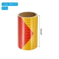 thumbnail image 2 of Unique Bargains Reflective Tape, 2 Roll 6' x 10 Ft Waterproof Safety Tape for Trailers, Red Yellow, 2 of 6