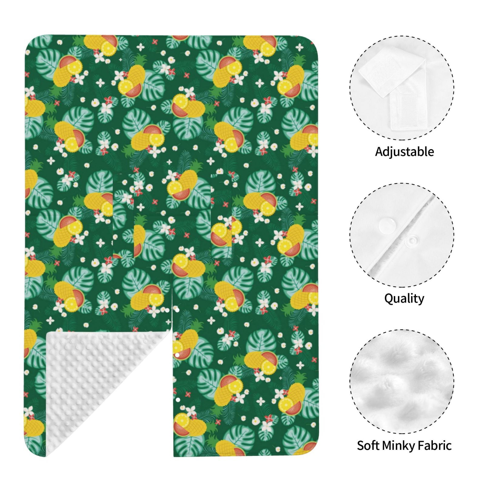 Naloa Tropical Fruit Baby Car Seat Cover, Breathable Baby Carrier Cover, Multiuse Baby Carrier Cover & Nursing Breastfeeding Cover