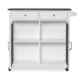 thumbnail image 3 of Linon Westgate Two Door Kitchen Cart EZ Assembly in White, 3 of 17