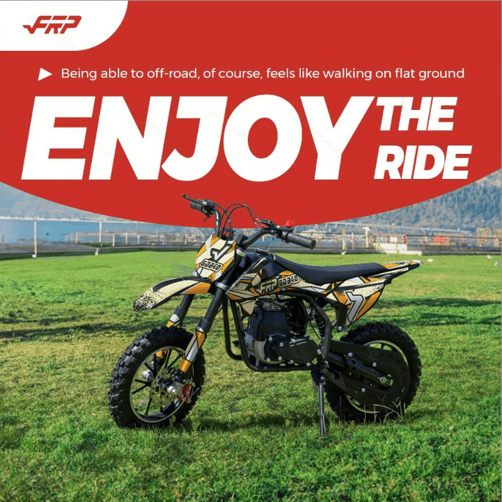 FRP FX40 40cc Dirt Bikes, 4-Stroke Gas Dirtbike for 13+, Mini Dirt Bike with Pull Start, Rear Disc Brake, EPA Certified, 20MPH Max Speed, Up to 132 LBS - Green