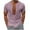 Pink, variant on Maean S-5XL Men Big and Tall Shirts Striped Printed Short Sleeve V Neck Buttons Casual Beach Tshirts