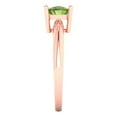 thumbnail image 3 of 1.5 ct Cushion Cut Natural Peridot Solitaire Engagement Ring for Women in 18K Rose Gold, 3 of 5
