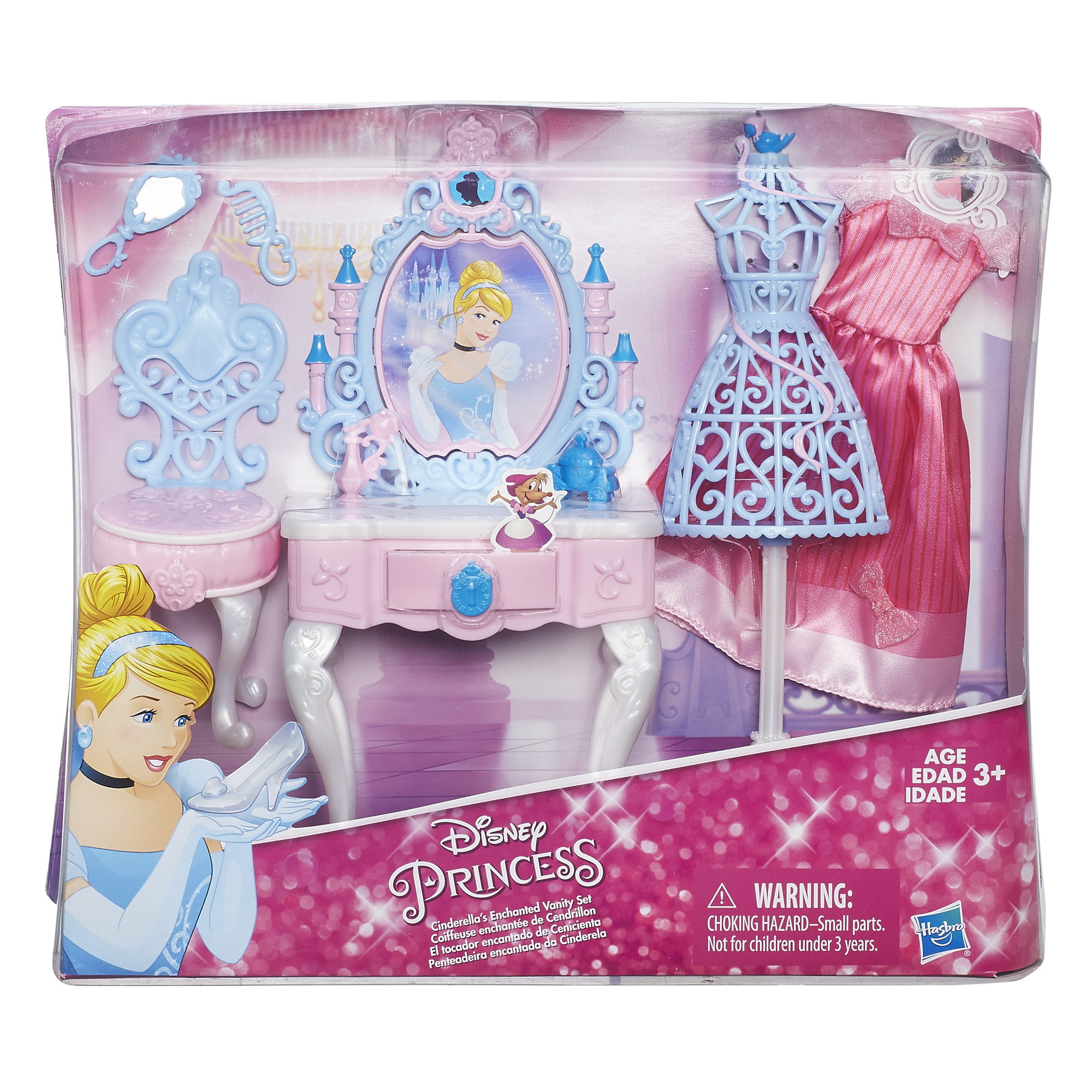 Hasbro Disney Princess Cinderellas Enchanted Vanity Set Ages 3 Walmartcom Walmartcom