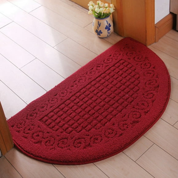 Alfombra de puerta semicircular, felpudo de medio círculo, felpudo semicírculo, felpudo semicírculo, características mejoradas Jadeshay A