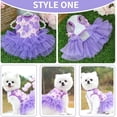 thumbnail image 4 of Vestidos para perros pequeños, bonitos vestidos de princesa con tutú de verano, falda para mascotas, ropa para cachorros, disfraz de flor de durazno para gatos, paquete de 2, 4 of 7