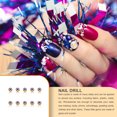 thumbnail image 4 of Nail Rhinestones Flat-Bottom Multi-faceted Sides DIY Handcraft Excellent Gloss Manicure Crystal Different Styles Mobile Phone Purple Light, 4 of 6