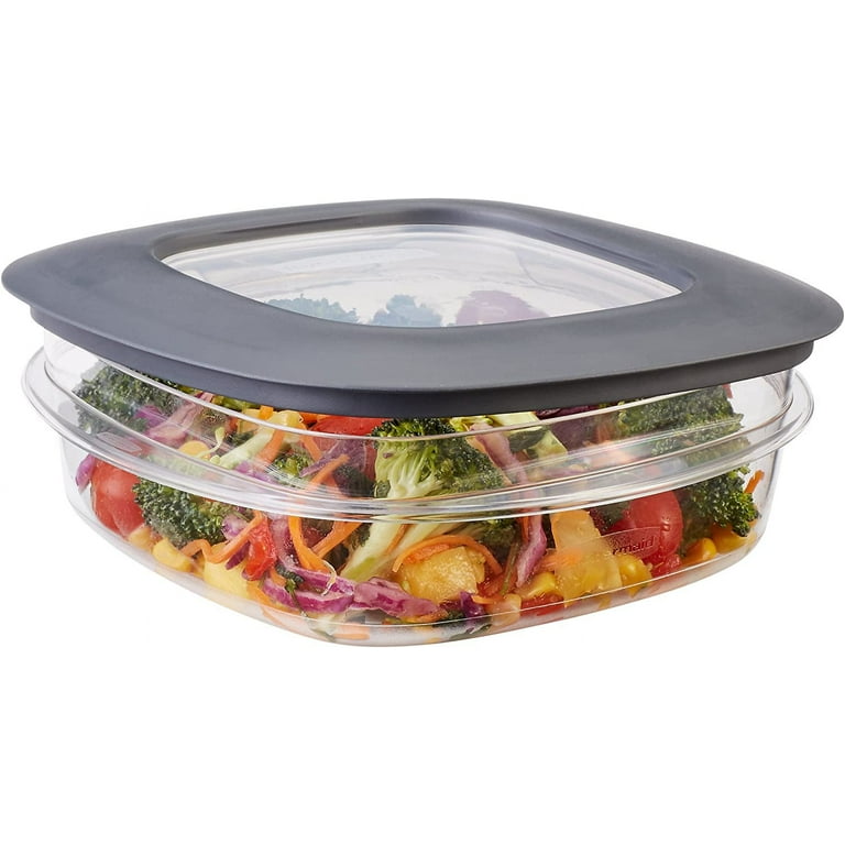 Rubbermaid 9 Cup Premier Food Storage Container, Grey 