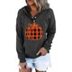 thumbnail image 1 of Sudaderas de Acción de Gracias Para Mujer, Manga Larga, Estampado Informal, Cuello Redondo, Capucha Suelta, Bolsillo Con Cordón, Tops Odeerbi ODB203668, 1 of 4
