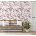 thumbnail image 2 of S4Sassy Peel & Stick Vinyl Wallpaper, Chic Watercolor Leaf Wallpaper Contact Paper Waterproof - Pink, 25"x120", Textured Removable Wall Covering for Bedrooms & Living Areas, Renter Spaces, Cabinets, 2 of 8