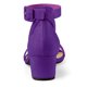 thumbnail image 3 of Sandalias de tacón Bajo Allegra K con correa de tobillo para Mujer Morado 37, 3 of 6