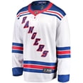 thumbnail image 2 of Men's Fanatics White New York Rangers Breakaway Away Jersey, 2 of 7